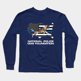 NPDF and blue stripe Long Sleeve T-Shirt